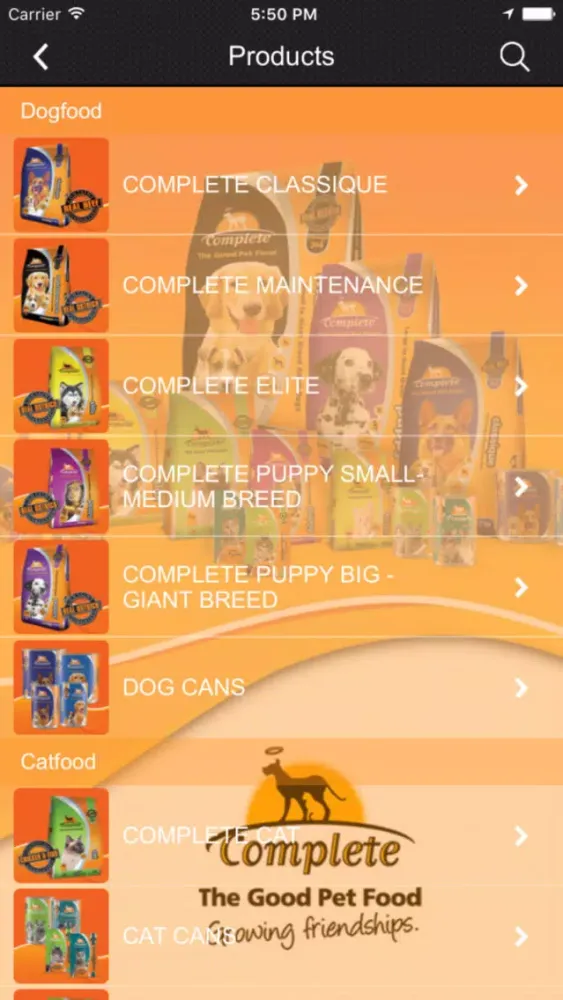Complete Pet Food應用截圖