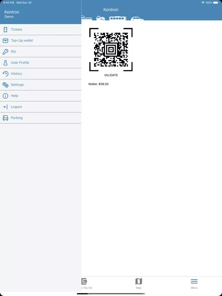 Kontron MTS E-ticket iPad  Screenshots