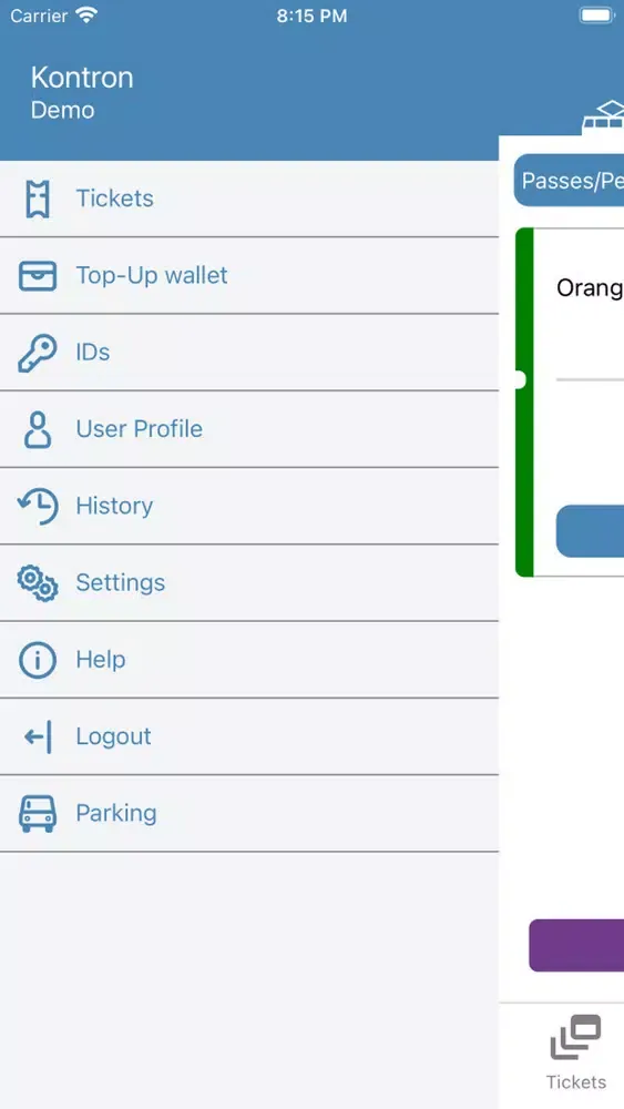 Kontron MTS E-ticket Screenshots
