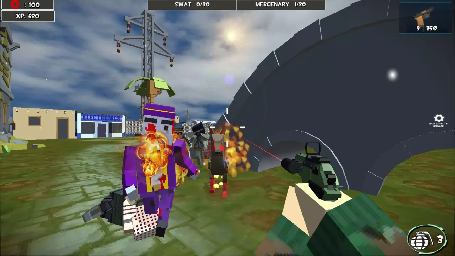 Combat Pixel Zombie Survival स्क्रीनशॉट