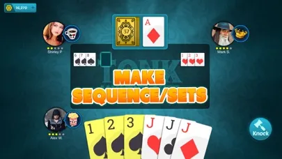 Capturas de pantalla de Tonk Online - Rummy Card Game!