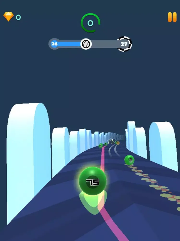 Tangkapan skrin Ball Chase - Merge and Run! iPad 
