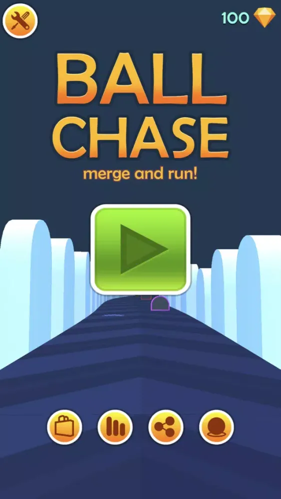Tangkapan skrin Ball Chase - Merge and Run!