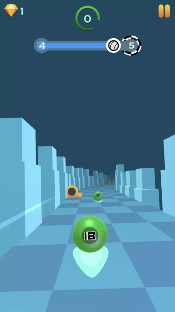 Tangkapan skrin Ball Chase - Merge and Run!