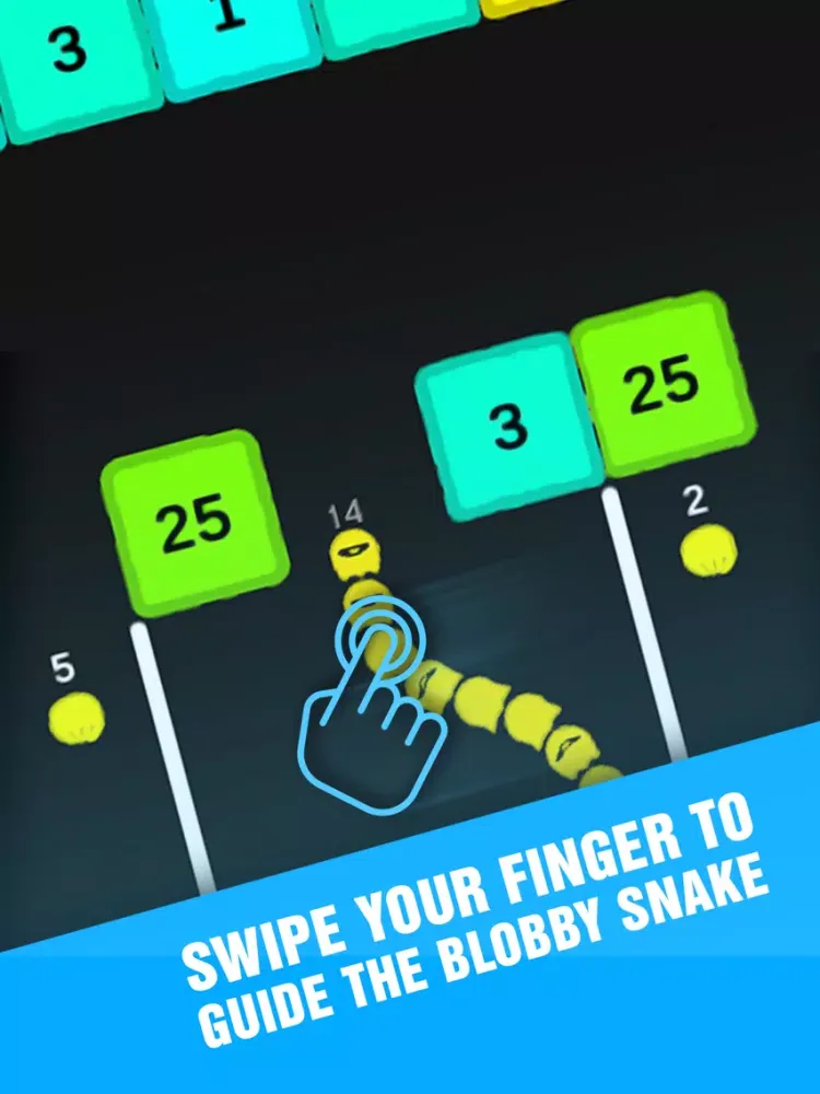 Tangkapan layar Blobby Snake iPad 