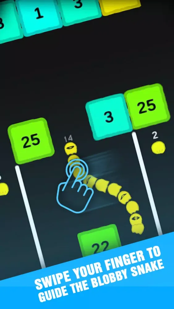 Tangkapan layar Blobby Snake