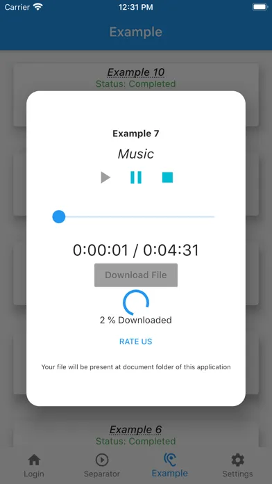 Zrzuty ekranu AI Vocal Remover for karaoke