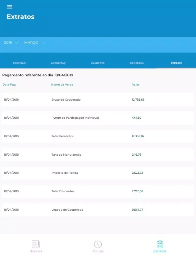 Evoluti GCOOP iPad  Screenshots