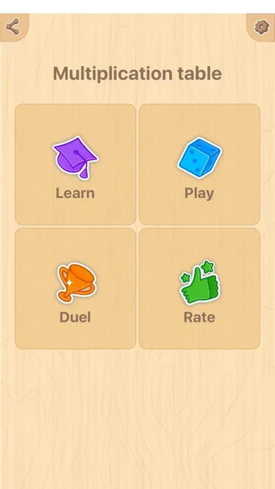 Zrzuty ekranu Multiplication table (Math)