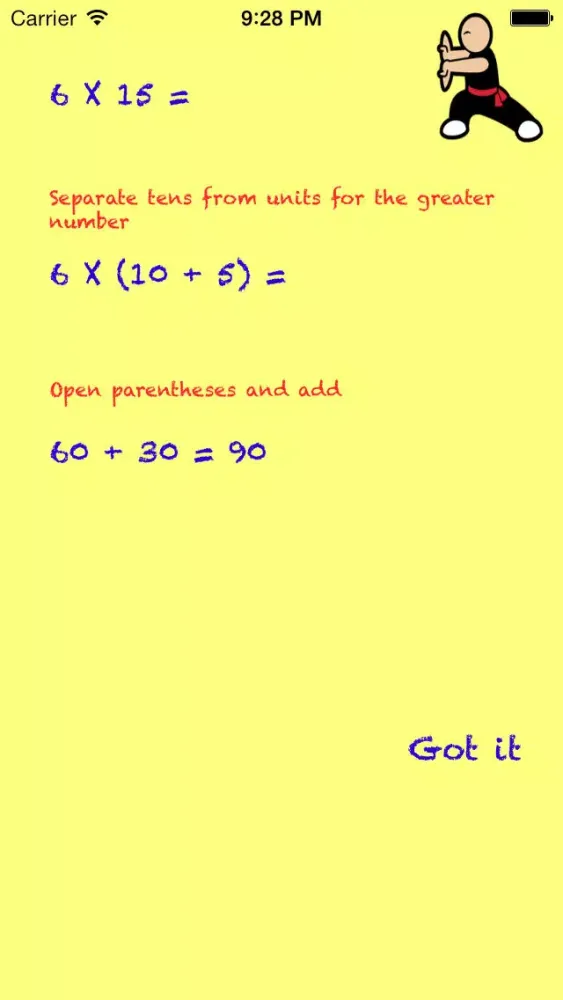 Captures d'écran de Multiplication Masters