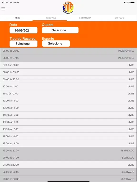 Ảnh chụp màn hình của Arena M10 iPad 