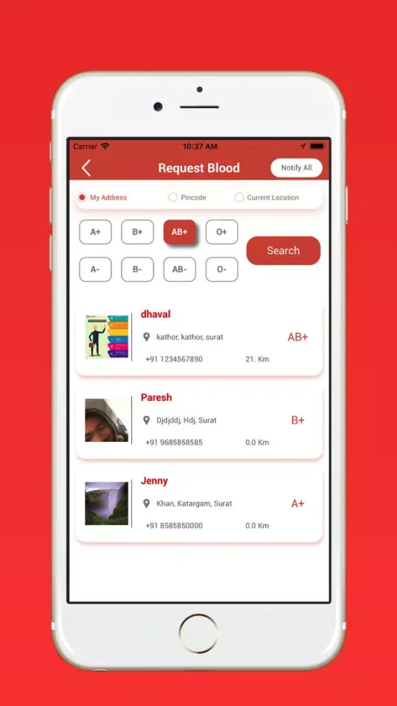 Captures d'écran de Blood Donor Pro