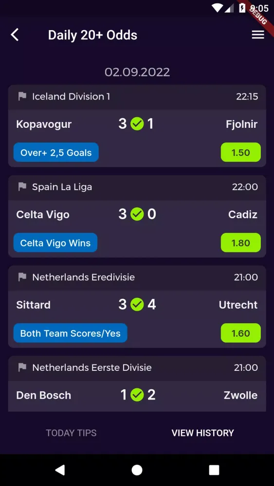 Multi Betting Tips Screenshots