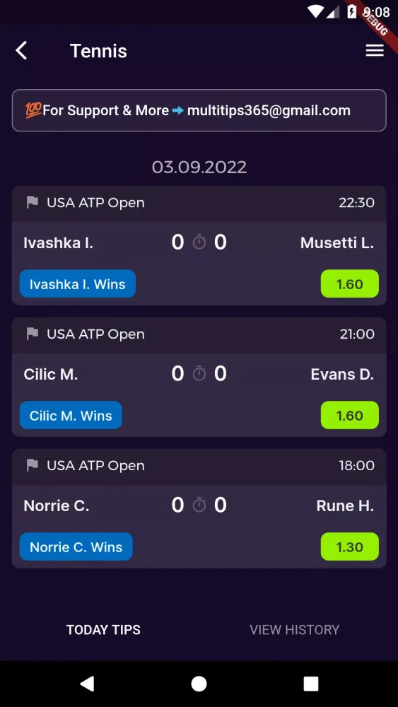 Multi Betting Tips Screenshots