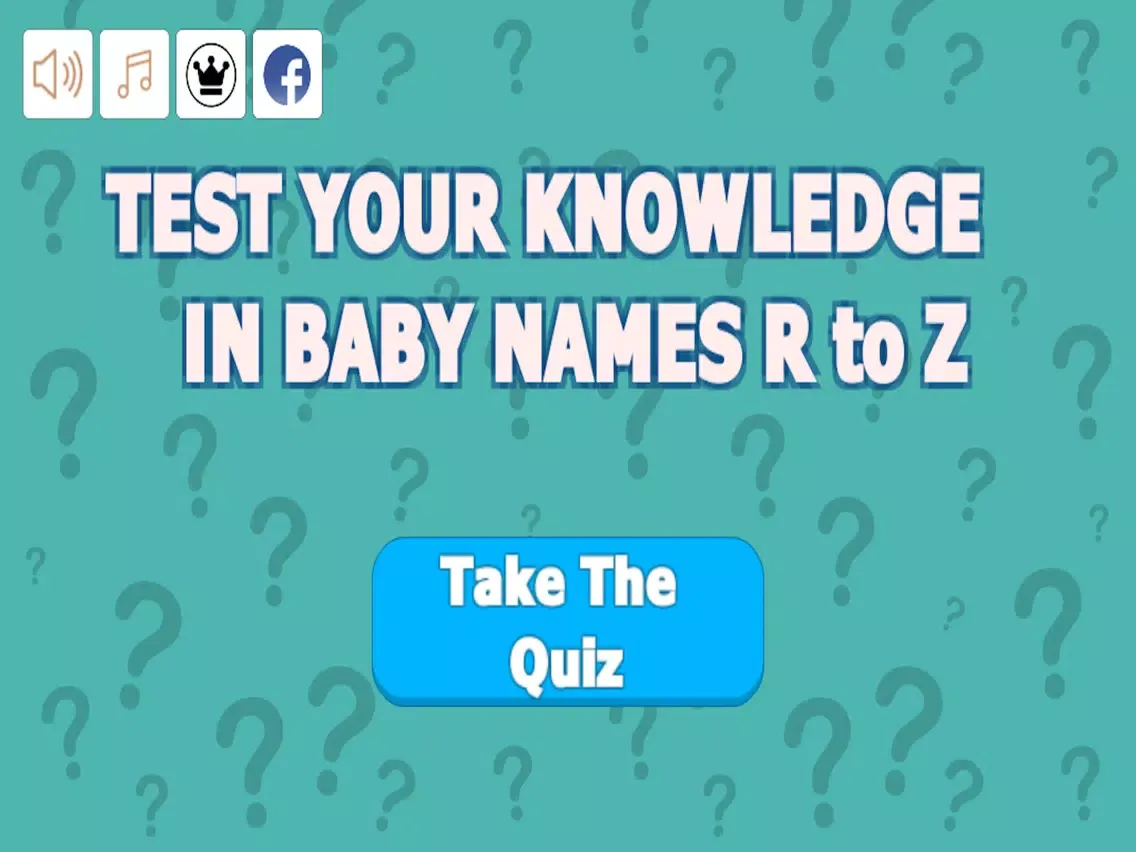 Zrzuty ekranu Quiz Your Baby Names R to Z iPad 
