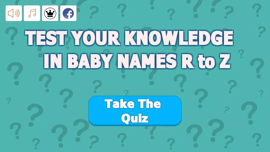 Zrzuty ekranu Quiz Your Baby Names R to Z