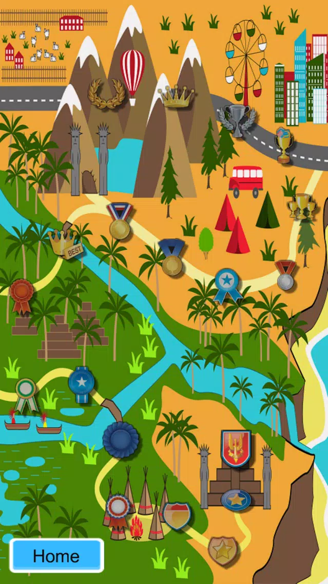 ภาพหน้าจอของ Math Mountain
