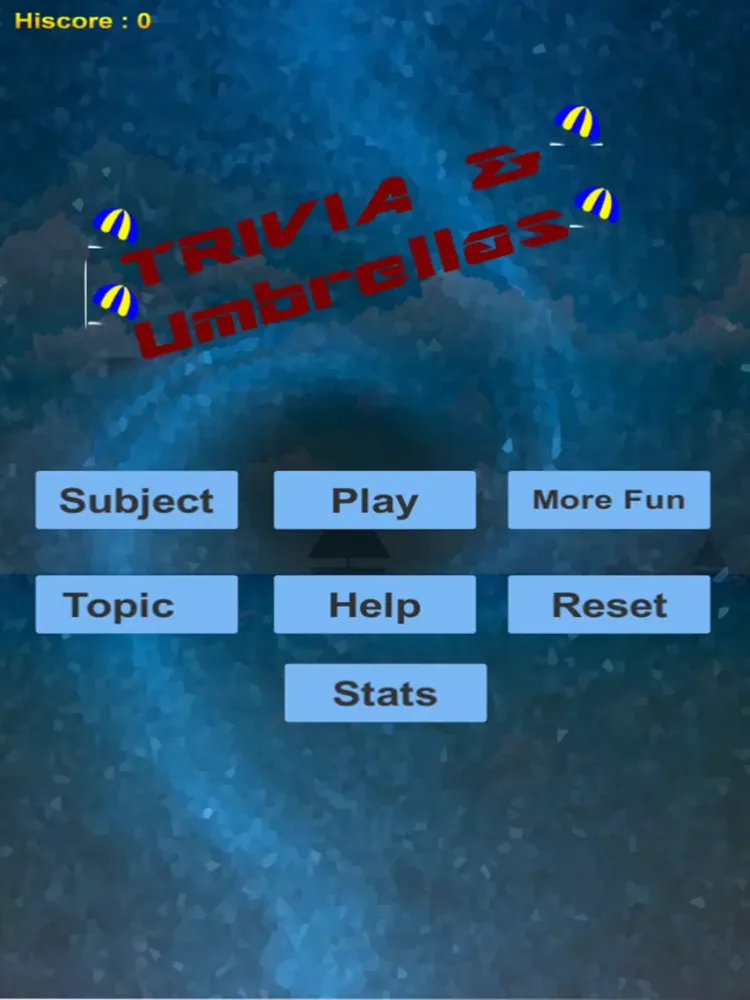 Umbrellas With Math Trivia iPad 应用截图