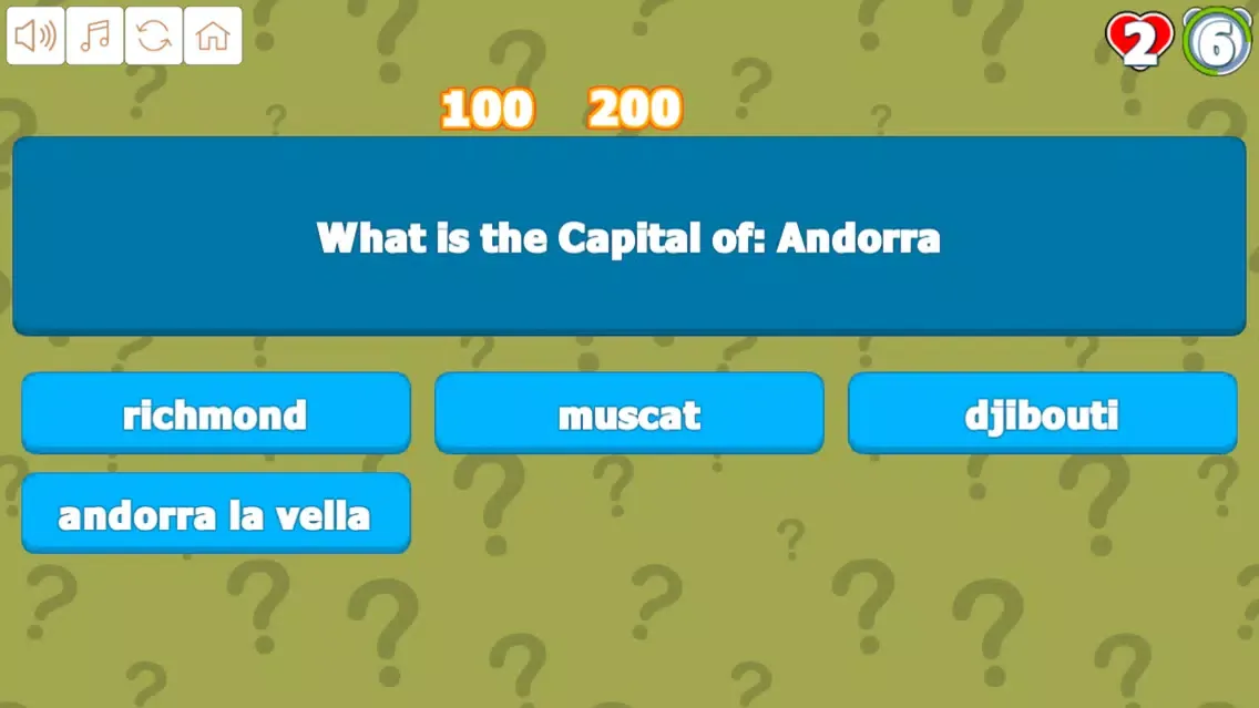 Capturas de tela do Quiz Your Geography