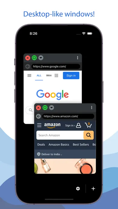 Tangkapan skrin Multiwindows Browser