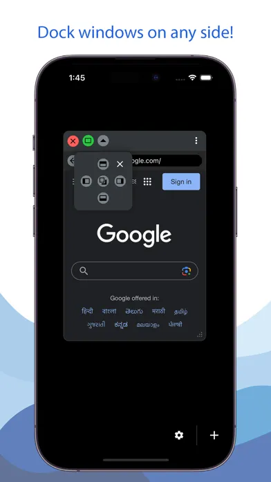 Tangkapan skrin Multiwindows Browser