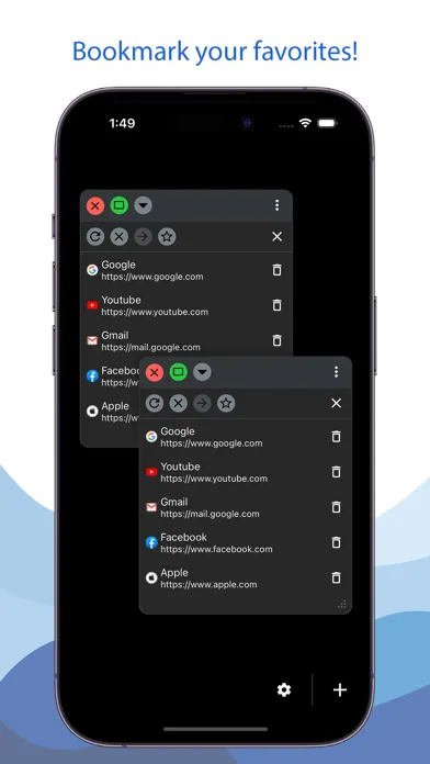 Tangkapan skrin Multiwindows Browser