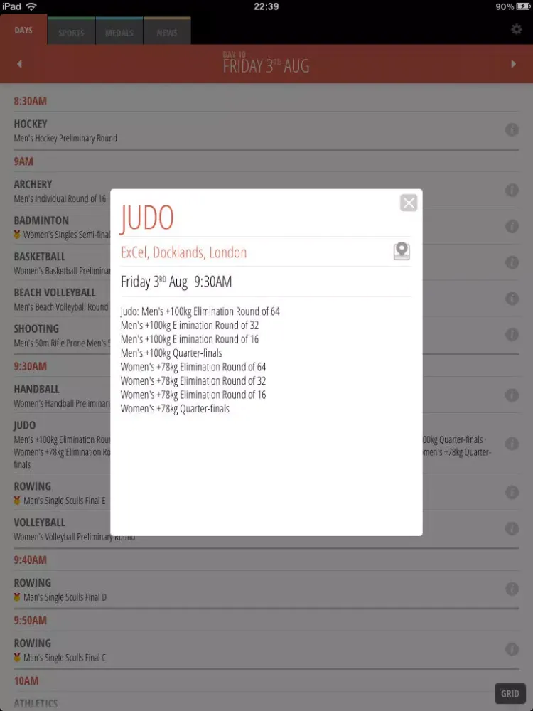 صور Go 2012 (London Schedule) iPad