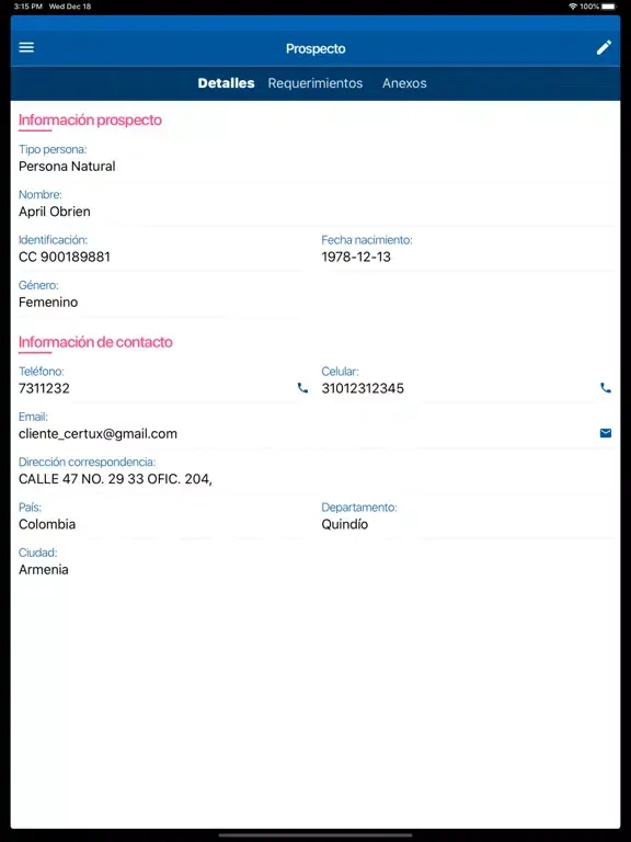 ภาพหน้าจอของ Certux - App de Seguros iPad 