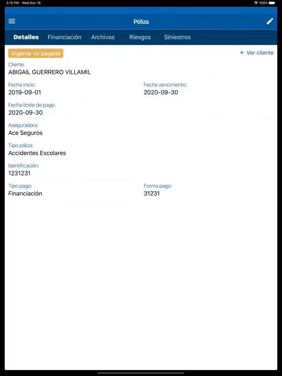ภาพหน้าจอของ Certux - App de Seguros iPad 