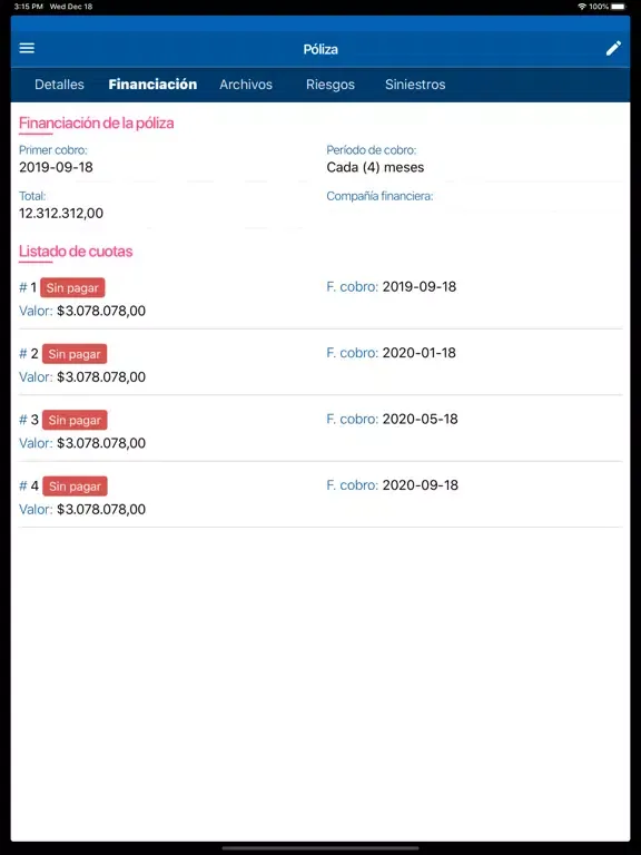 ภาพหน้าจอของ Certux - App de Seguros iPad 