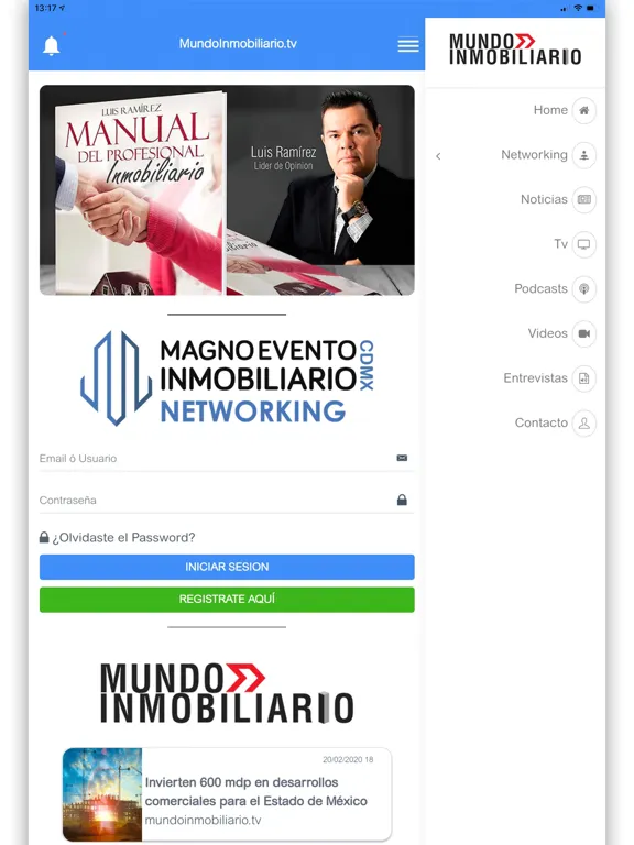 Mundo Inmobiliario Tv iPad  Screenshots