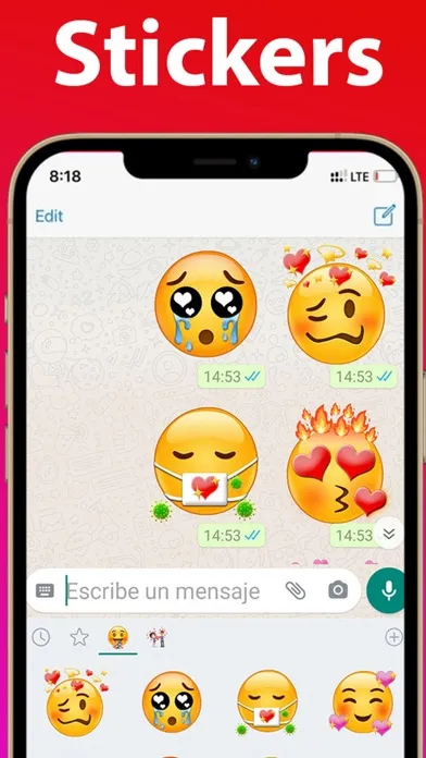 Wasticker for Whatsapp love स्क्रीनशॉट