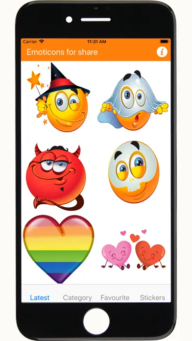 Stickers emojis for iphone应用截图