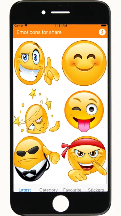 Stickers emojis for iphone应用截图