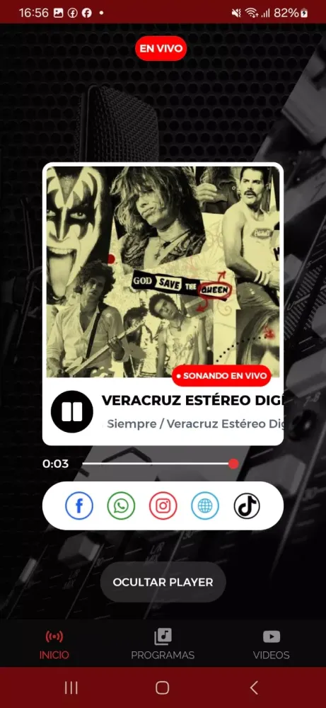 ภาพหน้าจอของ Veracruz Estéreo Digital