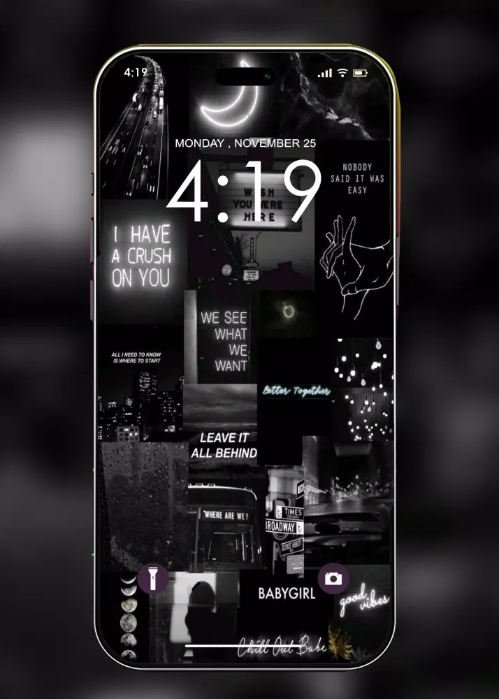 Black aesthetic wallpapers Screenshots