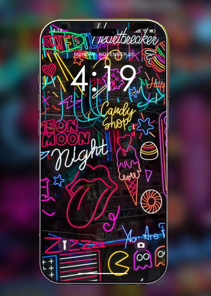 Tangkapan layar Neon Wallpaper