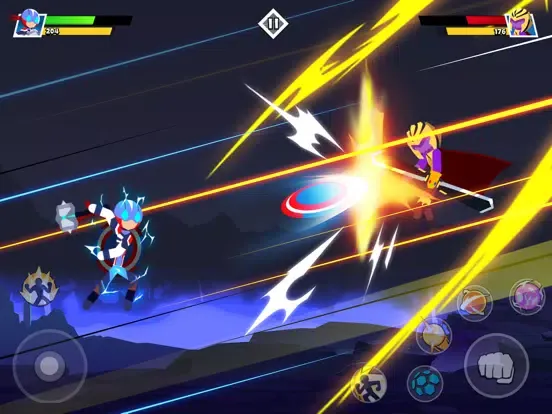 Stickman Combat : Superhero iPad 应用截图