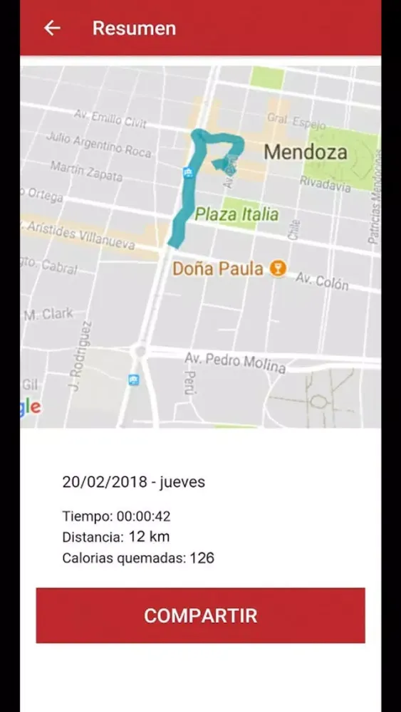 Tangkapan skrin Media Maratón