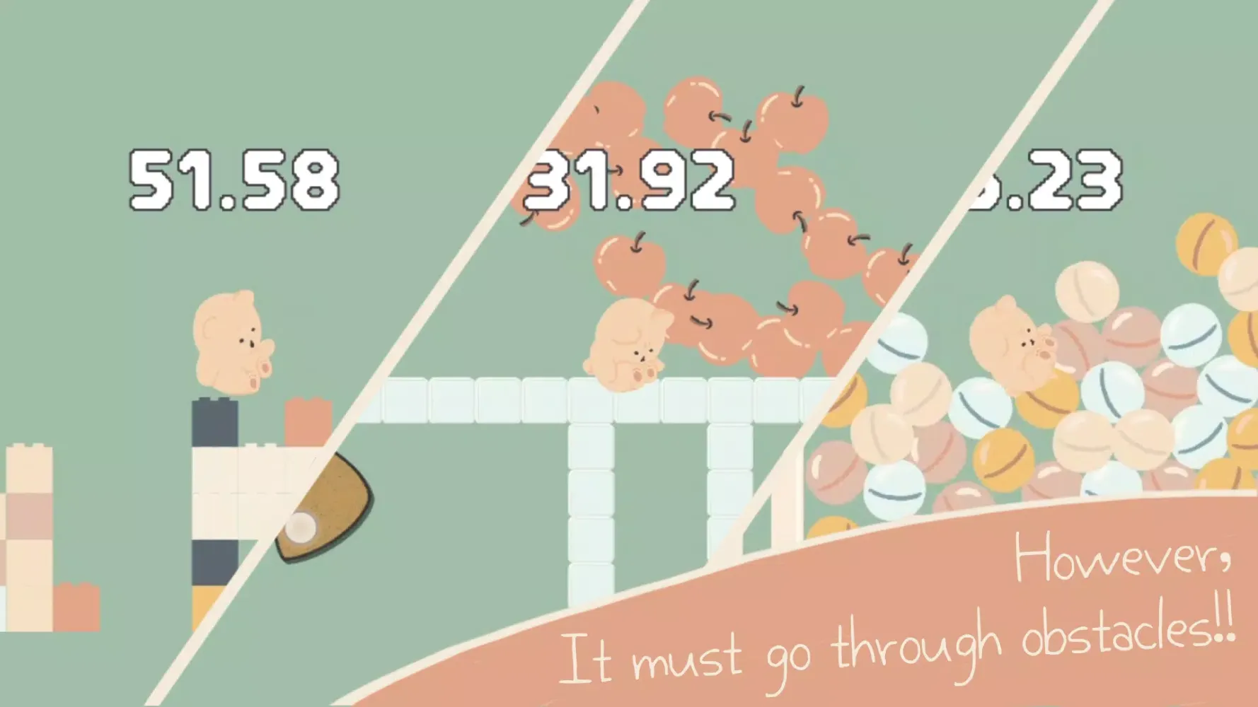 Capturas de pantalla de Rolling Bear (Cute but hard)