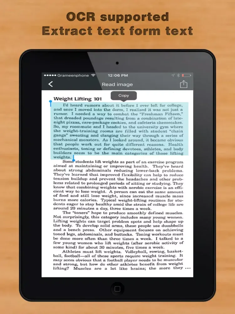 Capturas de tela do Scanner OCR - Best Document Scan To PDF File.s App iPad 