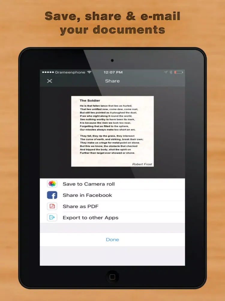 Capturas de tela do Scanner OCR - Best Document Scan To PDF File.s App iPad 