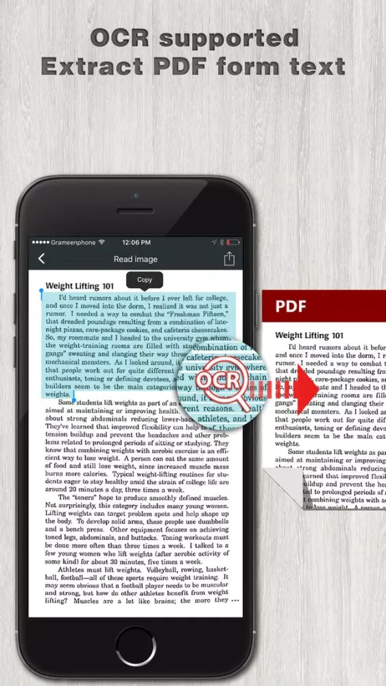 Capturas de tela do Scanner OCR - Best Document Scan To PDF File.s App