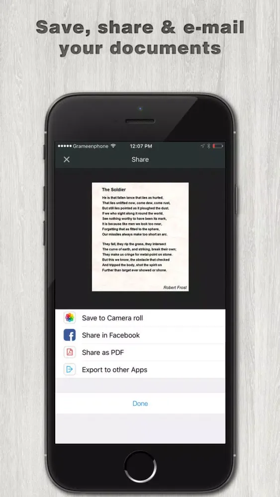 Capturas de tela do Scanner OCR - Best Document Scan To PDF File.s App