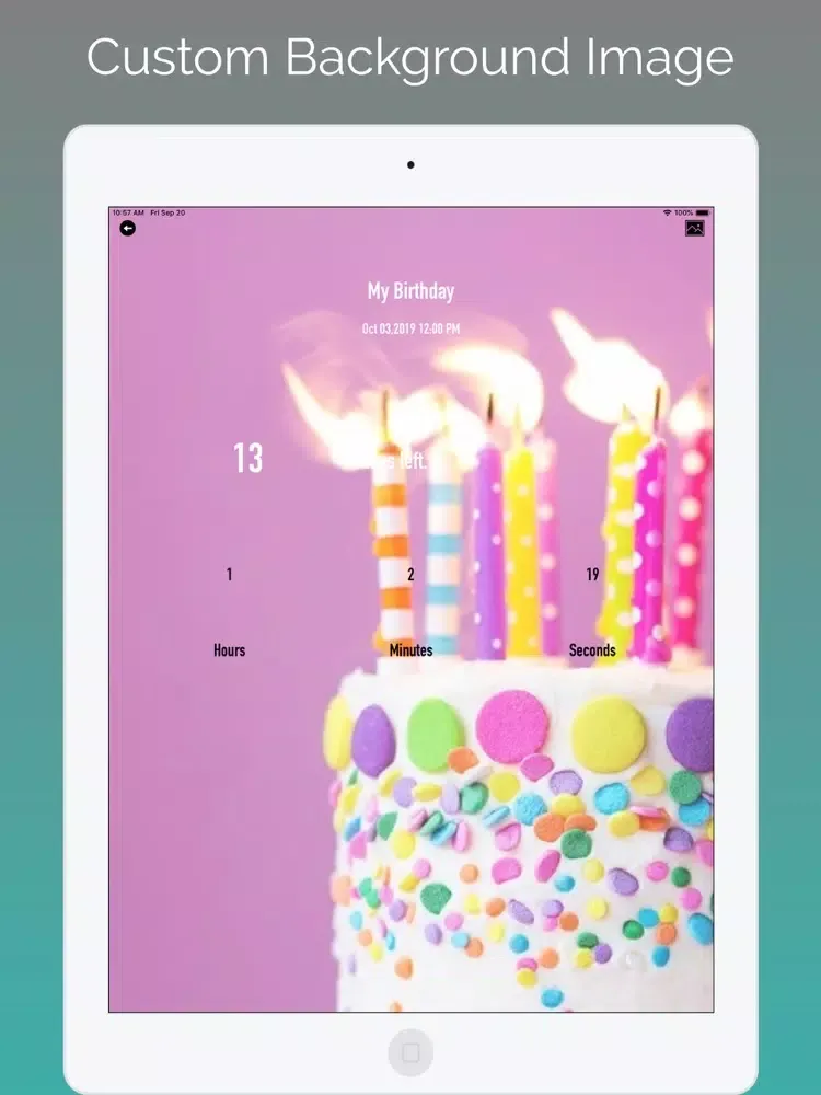 Countdown Days - Event Ticker iPad 应用截图