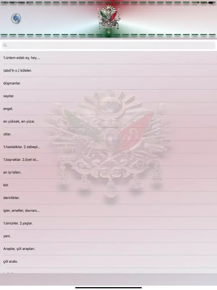 Osmanlıca Lugat Sözlük iPad 应用截图
