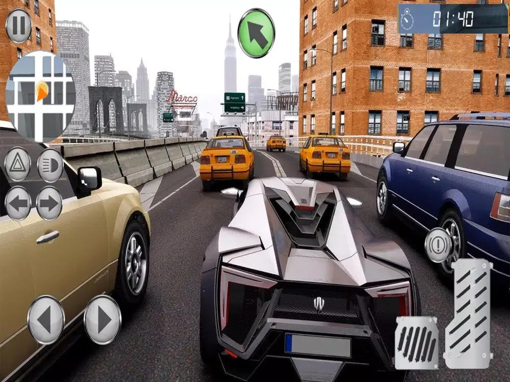 Tangkapan skrin Taxi Driving Simulator 2021 v2 iPad 