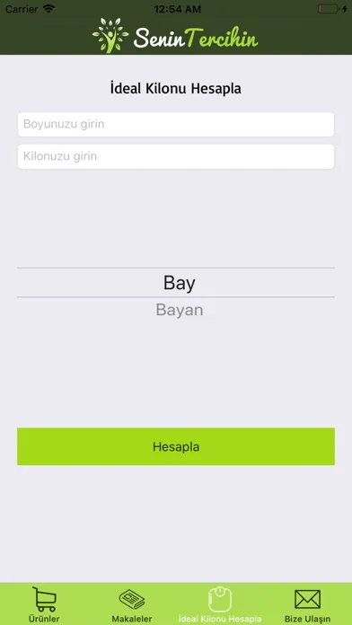 Zrzuty ekranu Senin Tercihin