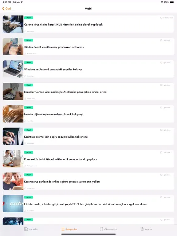 Zrzuty ekranu Teknoloji Rehber iPad 