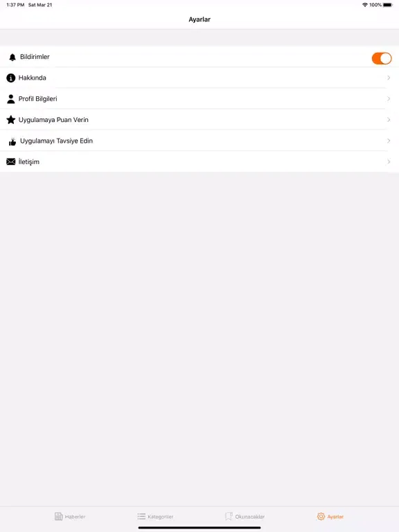 Zrzuty ekranu Teknoloji Rehber iPad 
